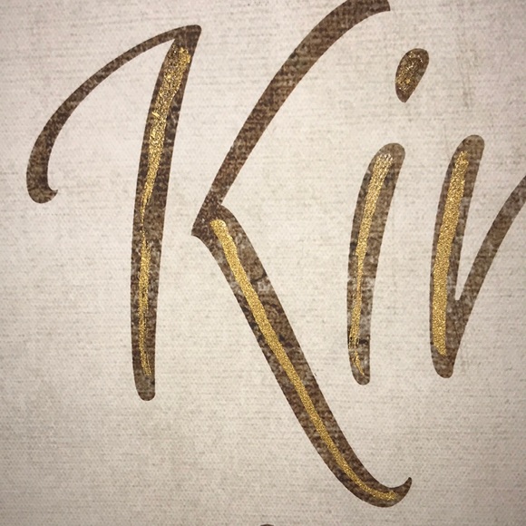 Gold and Tan Sign - Picture 2 of 2